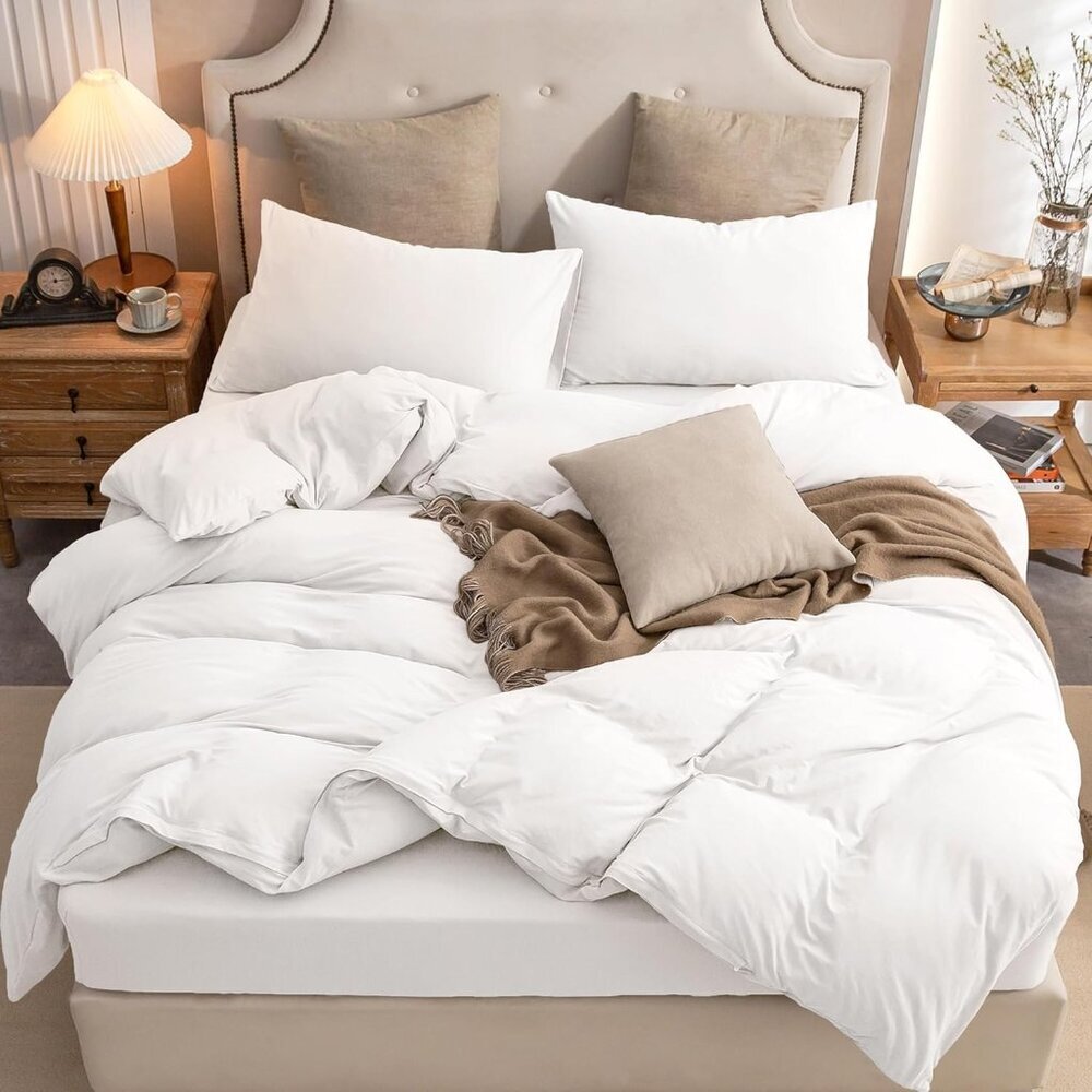 Duvet Cover Set 100% T-Shirt Cotton Super Soft Comfy 3pc Bedding SeT